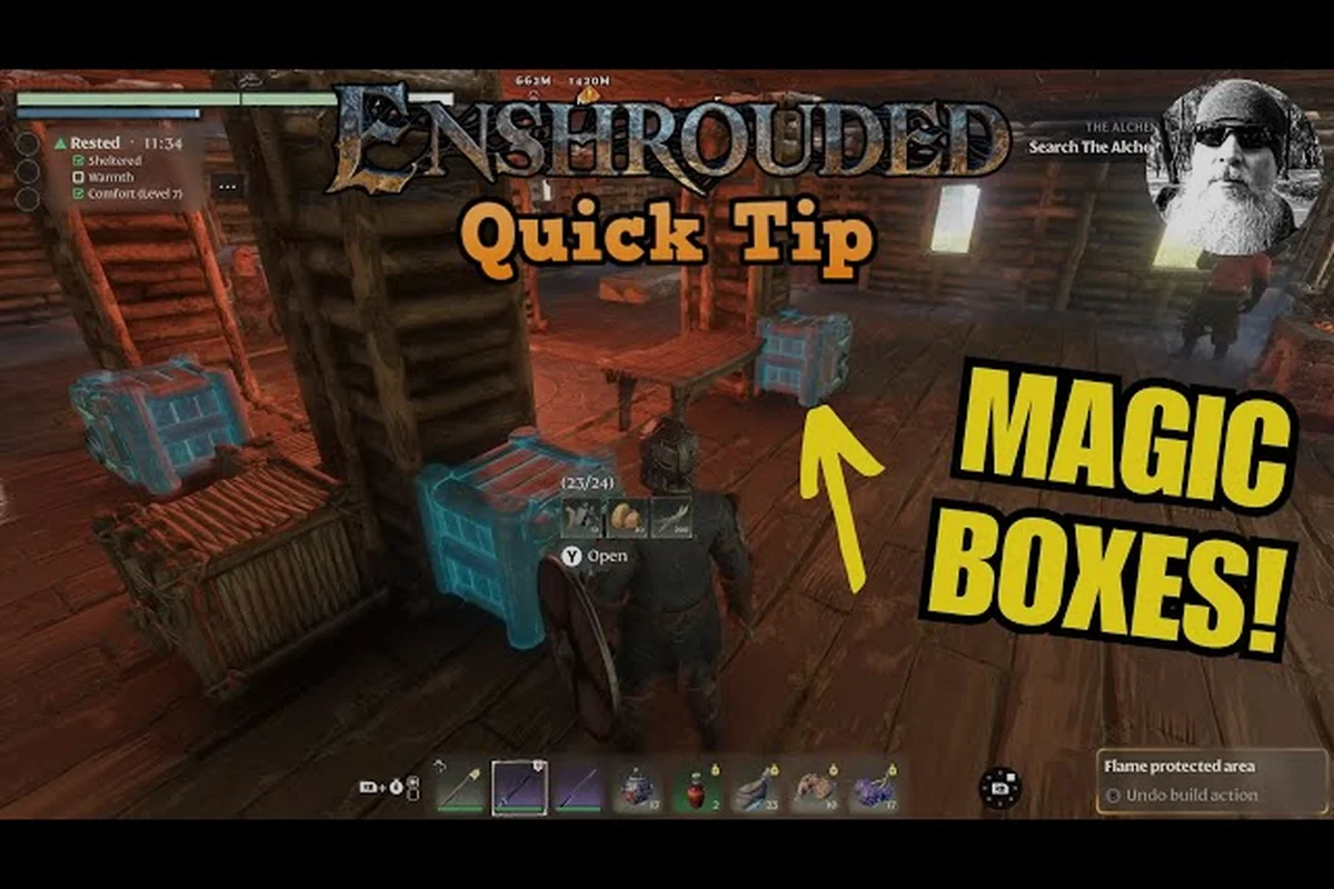 Enshrouded Magische Truhen: Bauen und Fernzugriff
